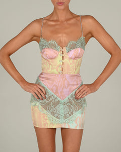 Dolce Mini Dress in Pastel Snake Ready to Ship