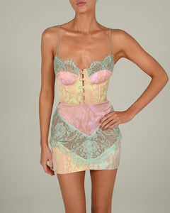 Dolce Mini Dress in Pastel Snake Ready to Ship