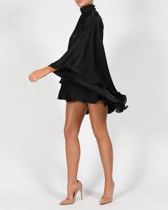 High Neck Lorena Dress in Black Ready To Ship