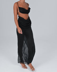 Hera Top in Black Ready To Ship