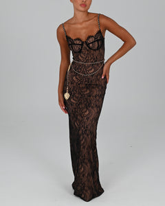 Francesca Maxi Dress in Black Ready To Ship