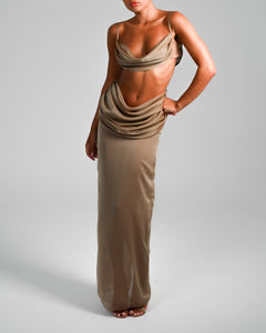 Hera Maxi Skirt in Blondie