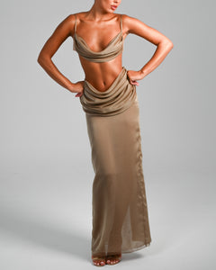 Hera Maxi Skirt in Blondie