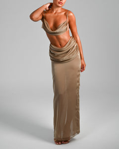 Hera Maxi Skirt in Blondie