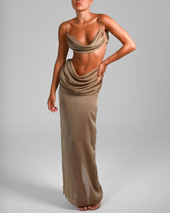 Hera Maxi Skirt in Blondie