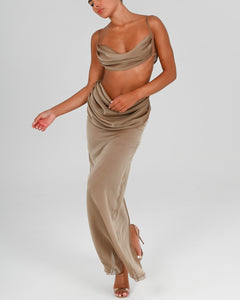 Hera Maxi Skirt in Blondie