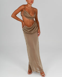 Hera Maxi Skirt in Blondie