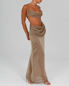 Hera Maxi Skirt in Blondie