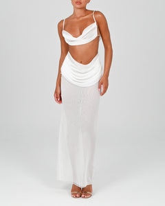 Hera Maxi Skirt in Ivory