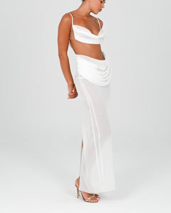 Hera Maxi Skirt in Ivory