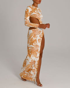 Odessia Maxi Dress in Tuscany Print