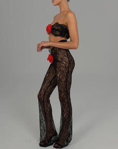 Sophie Bralette in Black with Bespoke Lining