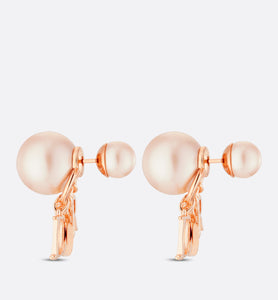 Dior Tribales Earrings • Pink-Finish Metal with Pink Resin Pearls and Crystals