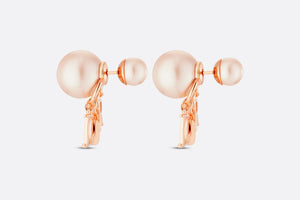 Dior Tribales Earrings • Pink-Finish Metal with Pink Resin Pearls and Crystals