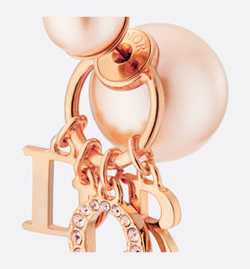 Dior Tribales Earrings • Pink-Finish Metal with Pink Resin Pearls and Crystals