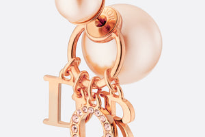 Dior Tribales Earrings • Pink-Finish Metal with Pink Resin Pearls and Crystals