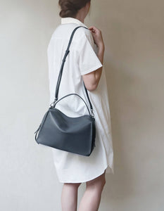 Valley Cube Shoulder Bag-Blue Mirage