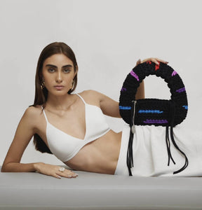 The mini bag in rayures