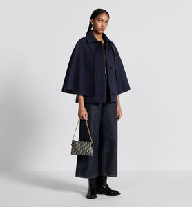 30 Montaigne Mini Shoulder Bag • Blue Dior Oblique Jacquard