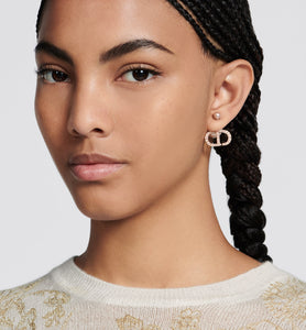 Dior Tribales Earrings • Pink-Finish Metal with Pink Resin Pearls and Crystals