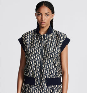 Vest • Blue Dior Oblique Technical Taffeta