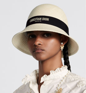 D-Tulipe Small Brim Cloche • Natural Straw