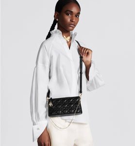 Miss Dior Mini Shoulder Bag • Black Cannage Lambskin