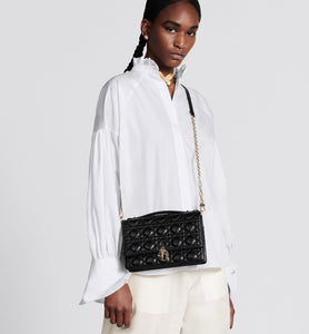 Miss Dior Top Handle Bag • Black Cannage Lambskin
