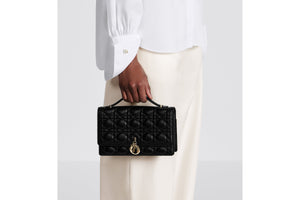 Miss Dior Top Handle Bag • Black Cannage Lambskin