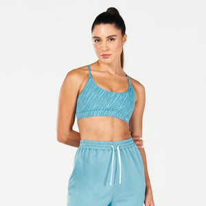 Core Strappy Bra - Delph Blue