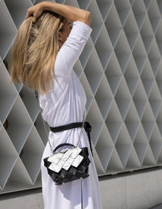 Diamond Bag Crystal Black & Silver