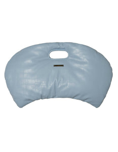 Dumpling textured blue bag