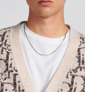 CD Icon Thin Chain Link Necklace • Silver