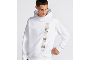 Relaxed-Fit Hooded Sweatshirt • White Cotton Fleece