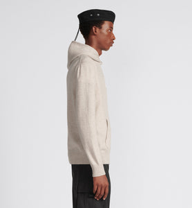 Christian Dior Couture Hooded Sweatshirt • Beige Cashmere Jersey