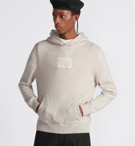 Christian Dior Couture Hooded Sweatshirt • Beige Cashmere Jersey