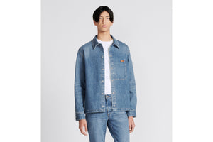 Overshirt • Blue Cotton-Blend Twill