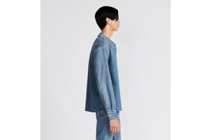 Overshirt • Blue Cotton-Blend Twill