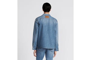 Overshirt • Blue Cotton-Blend Twill