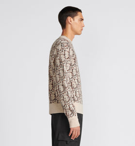 Dior Oblique Sweater • Beige and Brown Wool Jacquard