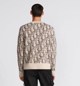 Dior Oblique Sweater • Beige and Brown Wool Jacquard