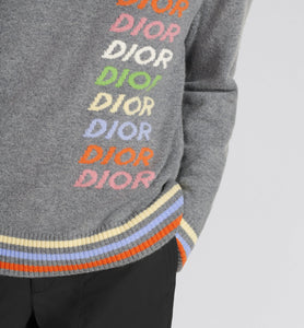 Sweater • Gray Wool and Cashmere Intarsia