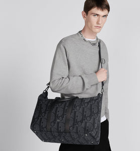 Weekender 40 Bag • Black Maxi Dior Oblique Jacquard