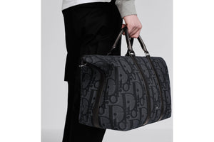 Weekender 40 Bag • Black Maxi Dior Oblique Jacquard