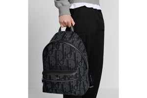 Rider Backpack • Black Maxi Dior Oblique Jacquard