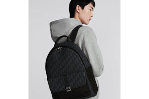 Dior 8 Backpack • Black Dior Oblique Jacquard