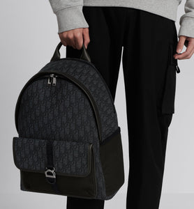Dior 8 Backpack • Black Dior Oblique Jacquard