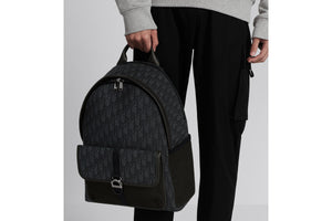 Dior 8 Backpack • Black Dior Oblique Jacquard