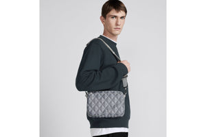 Saddle Triple Pouch • Dior Gray CD Diamond Canvas