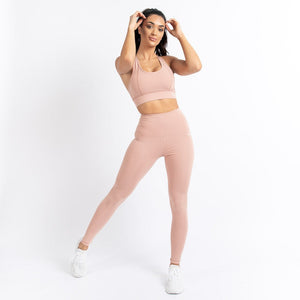 Hera High-Waisted Leggings - Blush